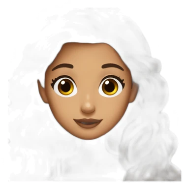 Ariana Grande brown hair sticker