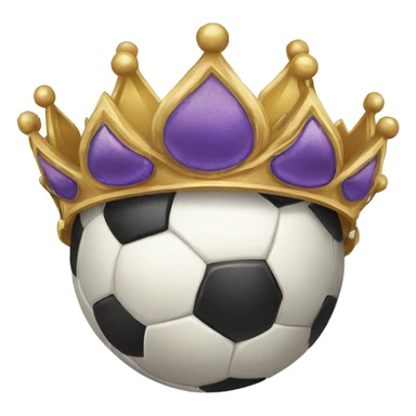 soccer ball crown sticker