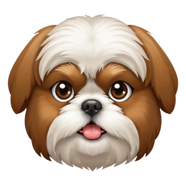 Cute dog shih tzu sticker