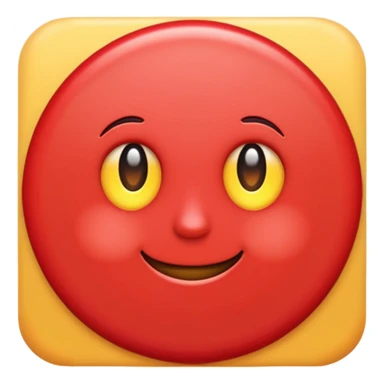 Red colour ok  simple emoji sticker