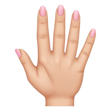 Pinky finger and ring finger down the other fingers up sticker