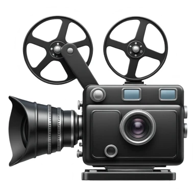 Movie film camera sticker