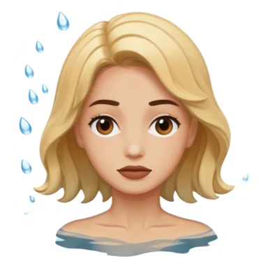 Michele Jordan in water drowning  sticker