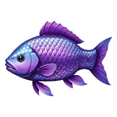 purple carp sticker