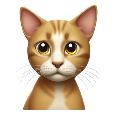 Suspicious cat sticker