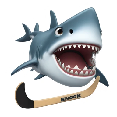 shark hockey sticker