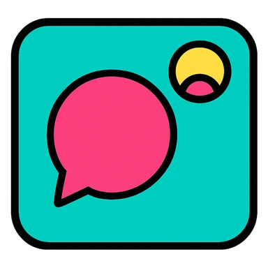 social media icon, simple and modern sticker