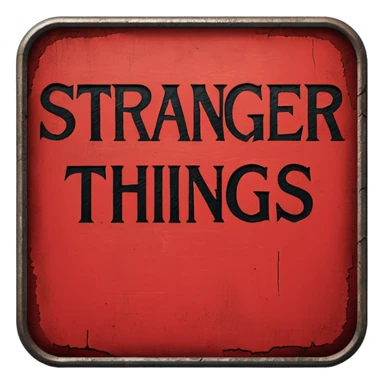 Make Red sign that says Stranger Things  sticker