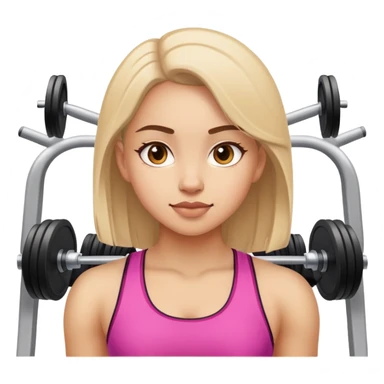 Una chica en el gimnasio sticker
