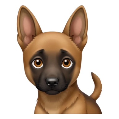 Belgian malinoise puppy sticker
