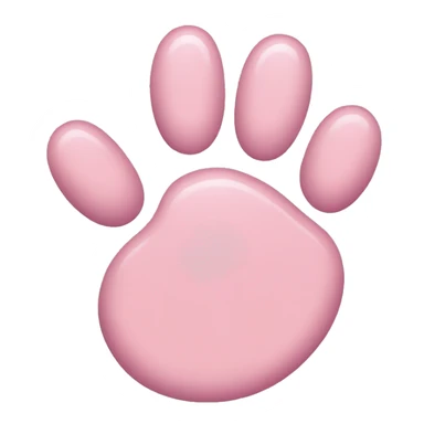 Pink cat's paw sticker