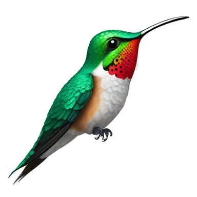 A beautiful hummingbird wearing a Taylor Swift shirt sticker