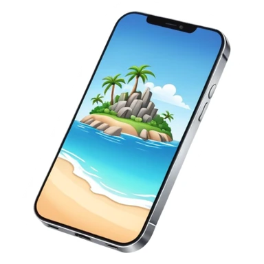 iPhone 14 Pro with dynamic island feature, sleek design sticker