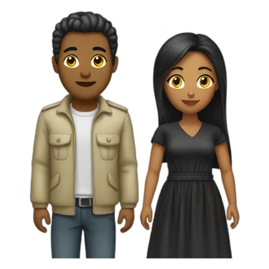 femme-algerienne-et-homme-noir sticker