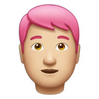 pinkhair-fat-japanese-man-pinkredspectacle sticker