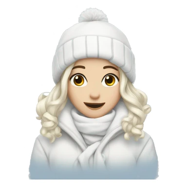 White winter aesthetic  sticker