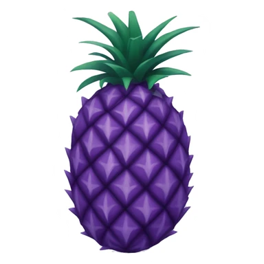 purple pineapple that is purple sticker