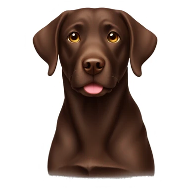 Chocolate Labrador retriever sticker