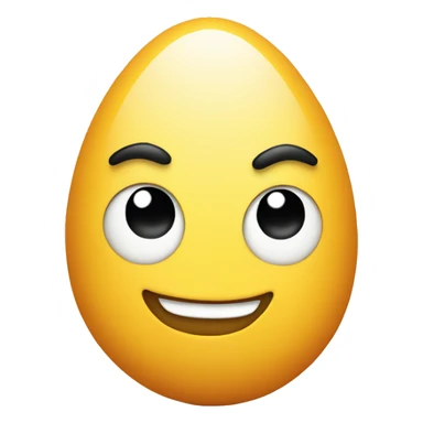 cool smirking egg sticker
