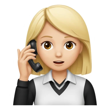 blonde sports referree calling time out sticker