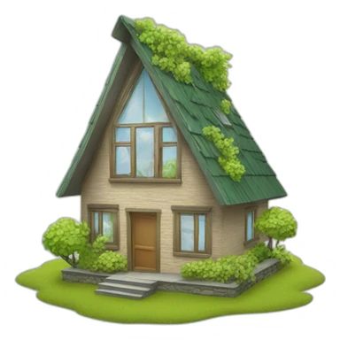 ecological house sticker