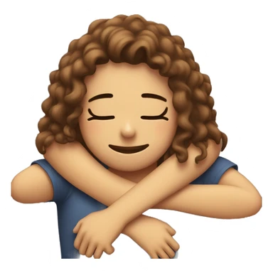 hugging my girlfriend so she feels better sticker