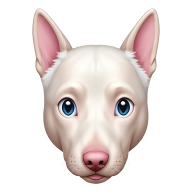 albino doberman with blue eyes sticker