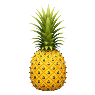 An upside down pineapple sticker