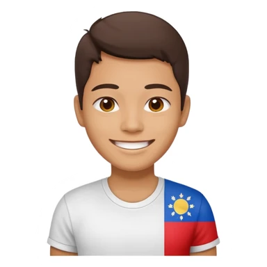 smile with Filipino colors sticker