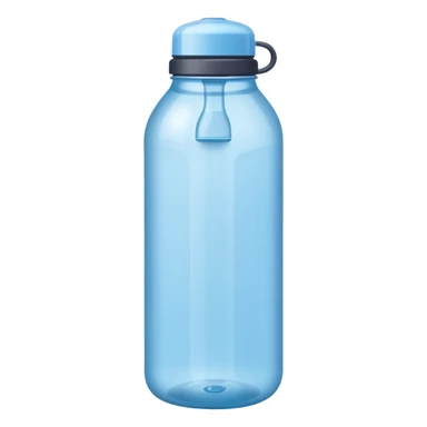 a light blue waterbottle sticker