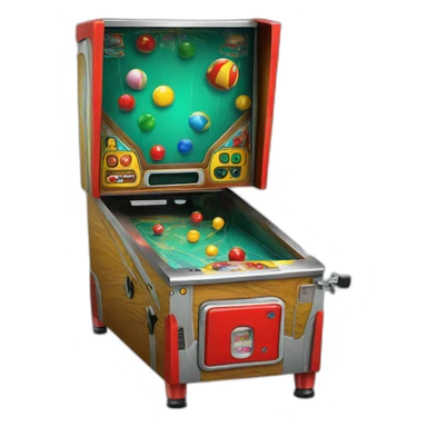 Pinball game sticker