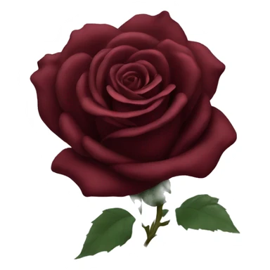 Dark red rose sticker
