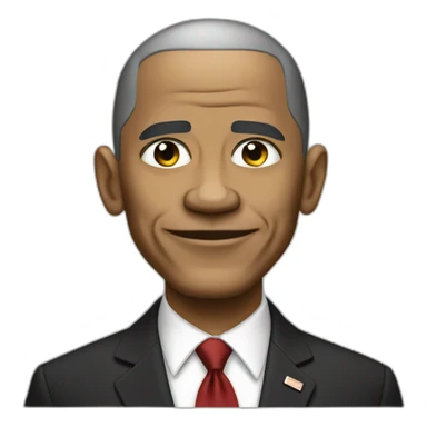 White skin obama sticker