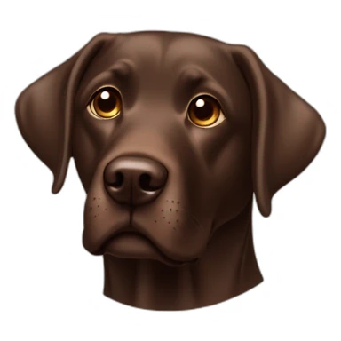 a-chocolate-lab-with-a-thought-bubble sticker