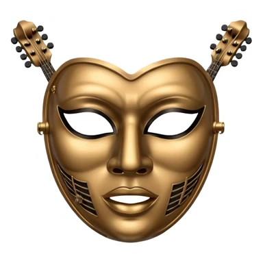 Musician mask sticker