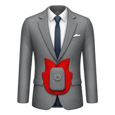 grey blazer suit coat sticker