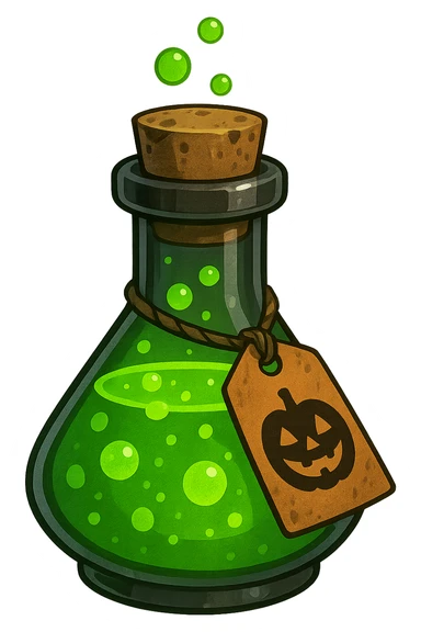 Halloween potion, remove background sticker