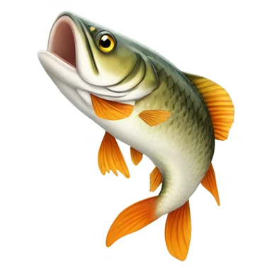 Pike fish sticker