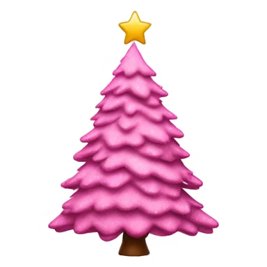 pink chirtmas tree sticker
