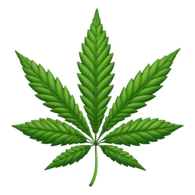 Marijuana leaf ￼ sticker