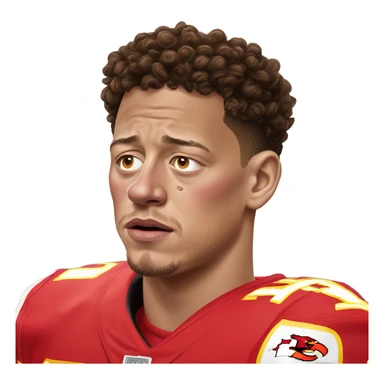 Patrick Mahomes crying sticker