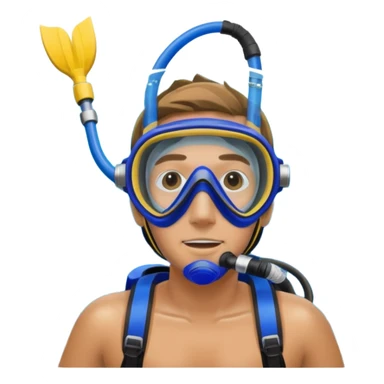 diver snorkel sticker