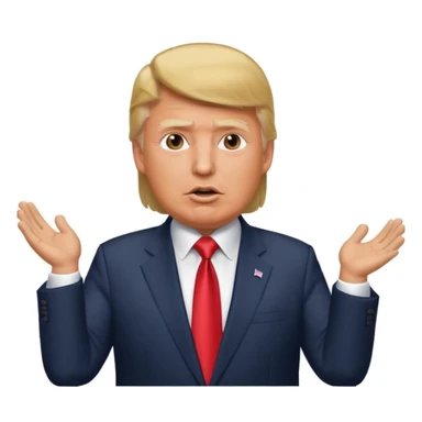 Donald Trump speaking at a rally sticker