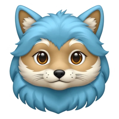 Quiero un zorrito color celeste sticker