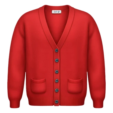 simple red cardigan sticker