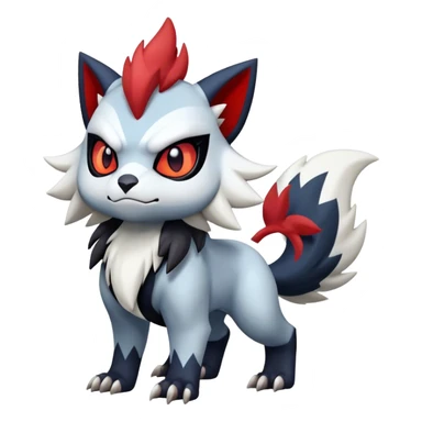 Edgy Cool Kawaii Litten-Absol-Zoroark-Pokémon Full Body sticker