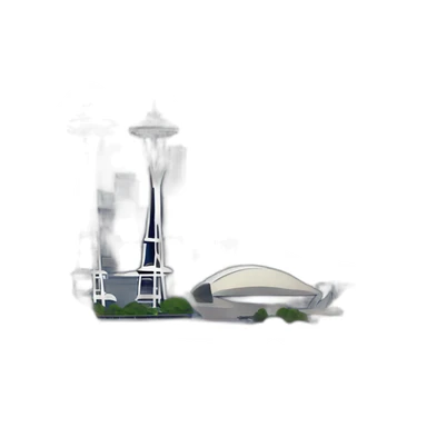 Seattle, Pacific Northwest, city skyline, puget sound sticker