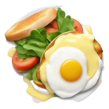 egg benedict vegetarian sticker