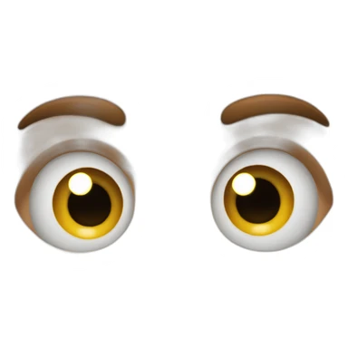 Eyes popping out sticker