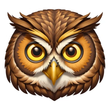 Cabeza de búho  sticker